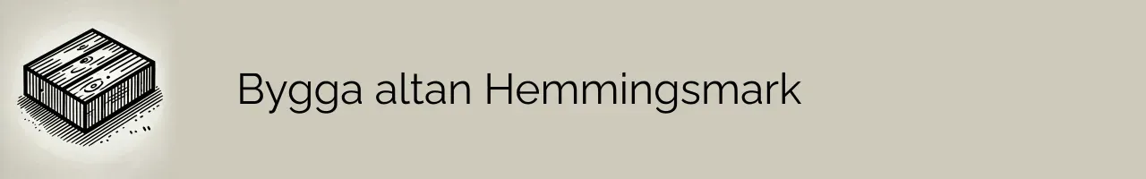 Bygga altan Hemmingsmark